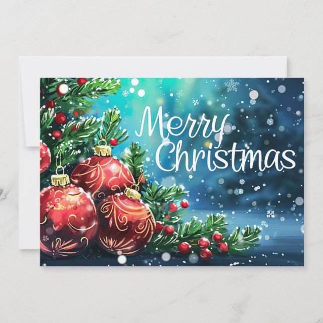Carte cadeau de Noël Festive (Devant)