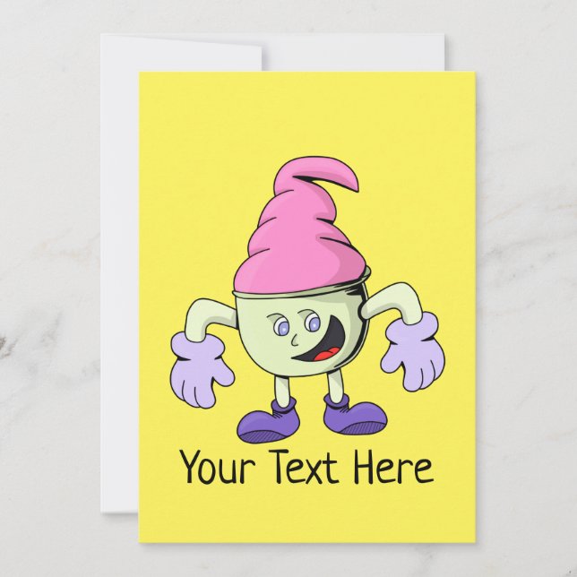 Carte Cadeau de Noël pour Anniversaire Glace (Devant)