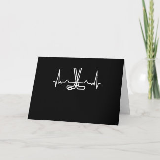 Carte Cadeau de palet de rythme cardiaque de hockey sur