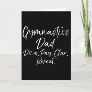 Carte Cadeau de papa gymnaste Papa de gymnastique Condui