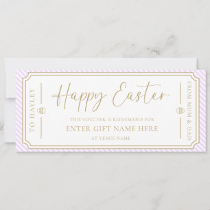 Carte cadeau de Pâques Lilac Purple Heureux