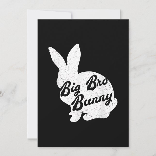 Carte Cadeau de Pâques pour grand frère lapin (Devant)