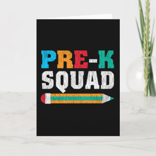 Carte Cadeau de rentrée scolaire pour l'équipe de pré-ma