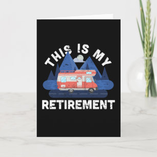 Carte Cadeau de retraite pour passionné de camping-car