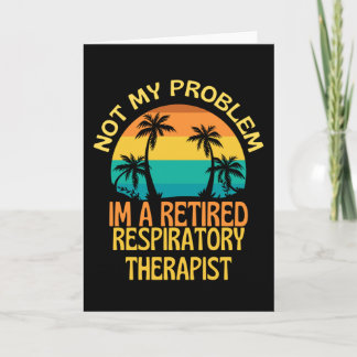 Carte Cadeau de retraite pour un thérapeute respiratoire