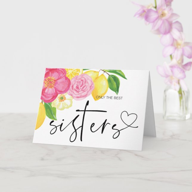Carte Cadeau de Révélation de Bébé pour Ma Soeur Fleurs  (Orchidée)