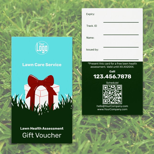 Carte cadeau de service de pelouse gratuite (Complimentary Lawn Service Gift Voucher Card)