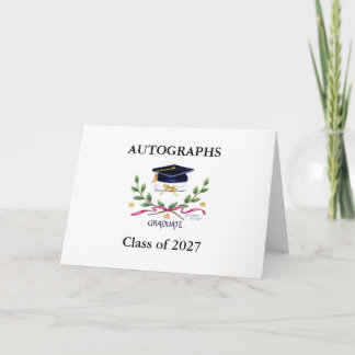 Carte Cadeau de signatures d'autographes pour la remise
