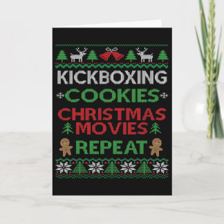 Carte Cadeau d'instructeur de kickboxing Kickboxeur Noël