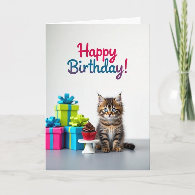 Carte Cadeau Douce Chatte (Devant)