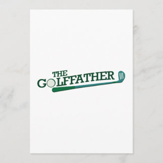 Carte Cadeau drôle de fête des pères pour papa golfeur