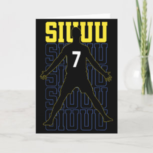 Carte Cadeau drôle de football Siuuuu pour les amateurs 