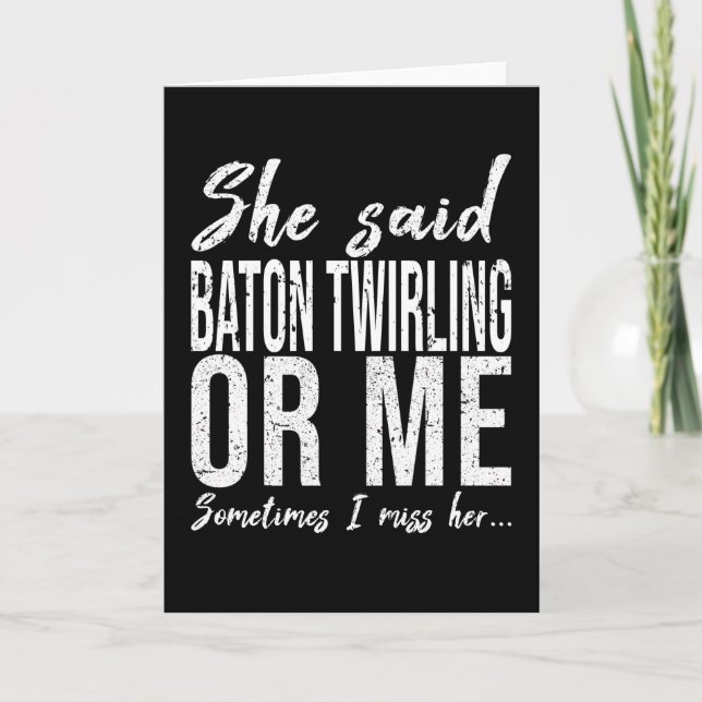 Carte Cadeau drôle de manipulation de baguette (Devant)