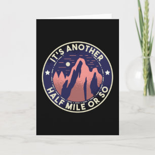 Carte Cadeau drôle de randonnée en montagne pour randonn
