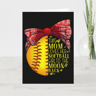 Carte Cadeau drôle de softball pour maman femmes lanceur