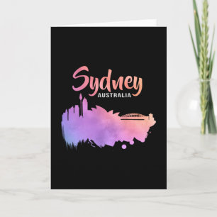 Carte Cadeau drôle de Sydney Australie Ville Paysage urb