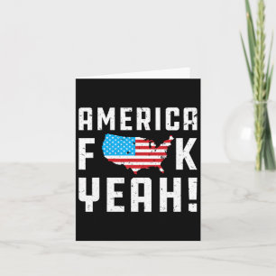 Carte Cadeau drôle du 4 juillet America Yeah