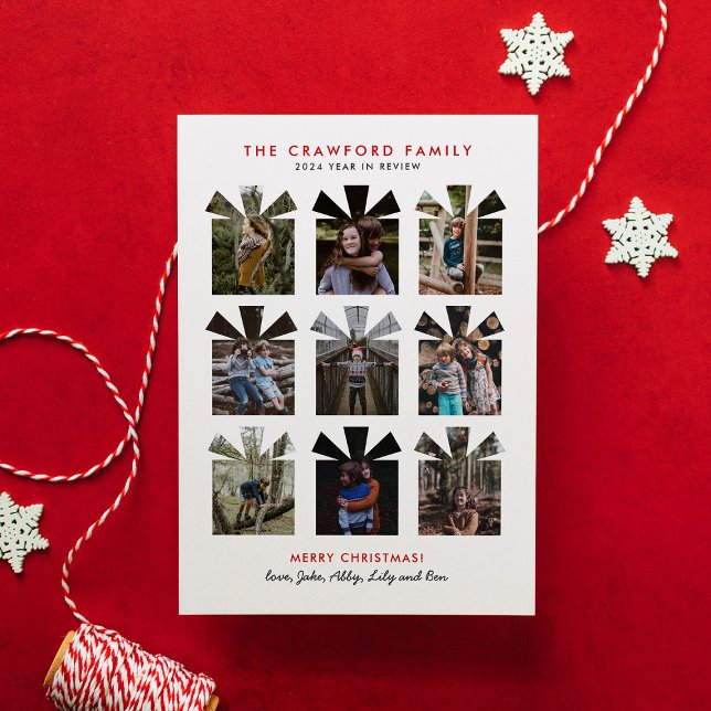 Carte cadeau enrobée année en examen Photo de vaca (Créateur téléchargé)