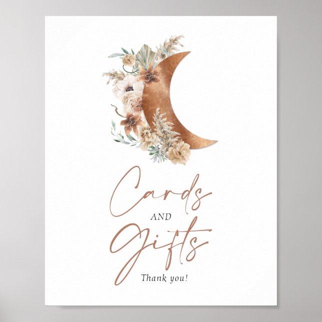 Carte-cadeau et affiche Boho cartes et cadeaux (Devant)