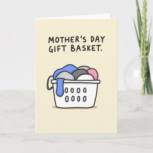 Carte Cadeau Fête des Mères Lessive (Devant)