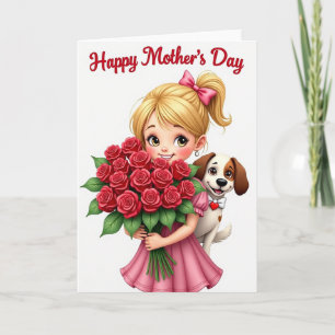 Carte Cadeau Fleur à Points