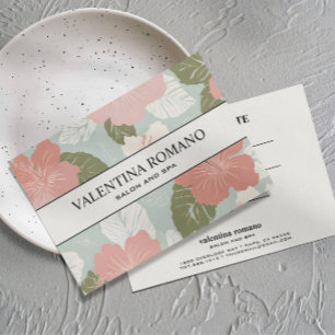 CARTE CADEAU Fleurs d'Hibiscus BOTANIQUE TROPICALE