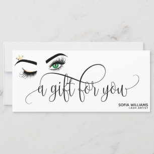 Carte cadeau Gold Maquillage Wink Oeil brun Beauté