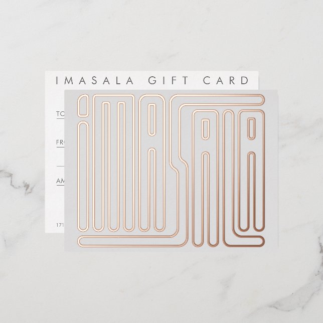 Carte cadeau Imasala (Recto/Verso)