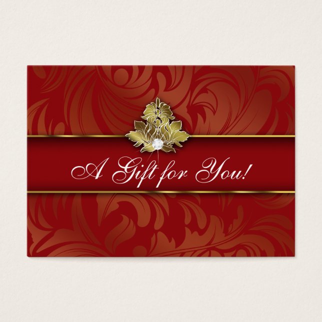 Carte cadeau Logo Xmas Elegance Bijoux Red Gold 2 (Devant)