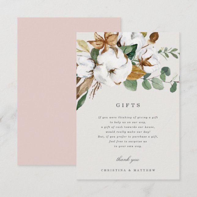 Carte cadeau Magnolia (Devant / Derrière)