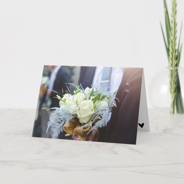 Carte Cadeau Moderne Chic Mariage Style de vie (Devant)