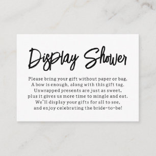 Carte Cadeau moderne, Versatile, Douche nuptiale