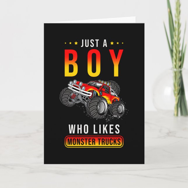 Carte Cadeau Monster Truck (Devant)