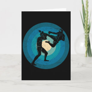 Carte Cadeau Muay Thai Rétro Bleu - Nak Muay, Kickboxing