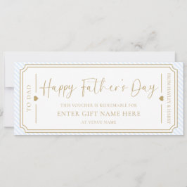Carte cadeau Pale Blue Happy Fête des pères