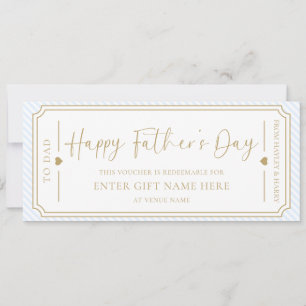 Carte cadeau Pale Blue Happy Fête des pères