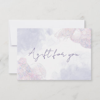 Carte cadeau Pastel Liquid Watercolor Enk Certific