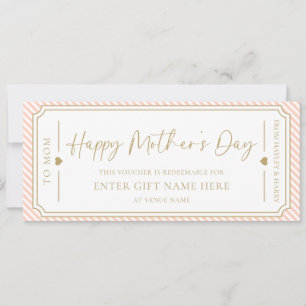 Carte cadeau Peach Happy Mother's Day