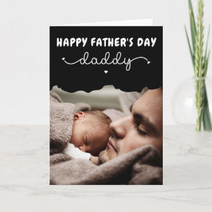 Carte Cadeau personnalisé de fête des pères photo mignon