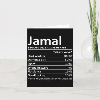 Carte Cadeau personnalisé de nom drôle d'anniversaire Ja