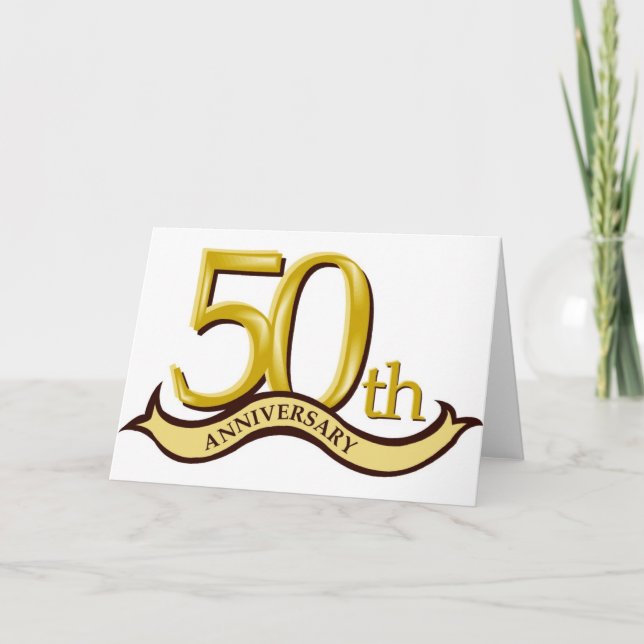 Carte Cadeau personnalisé du 50e anniversaire (Devant)