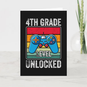 Carte Cadeau pour enfants : niveau quatrième débloqué je