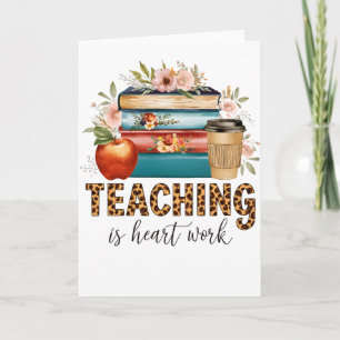 Carte Cadeau pour Enseignant Enseigner est une Affaire