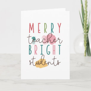 Carte Cadeau pour Enseignant Joyeux Enseignant Élèves
