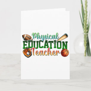 Carte Cadeau pour enseignant   Professeur d'éducation ph