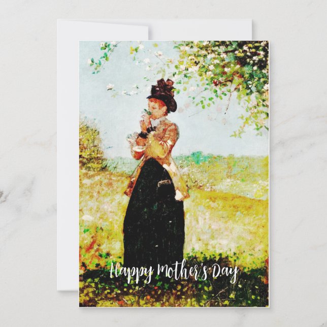 Carte cadeau pour la Fête des Mères/Dame victorien (Devant)