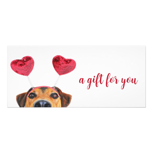 Carte cadeau pour le chien amusant de la Saint-Val (Devant)