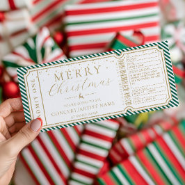 Carte cadeau pour un concert Emerald Stripe