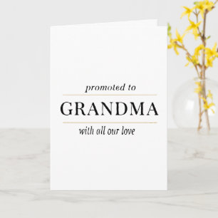 Carte Cadeau pour une nouvelle grand-mère