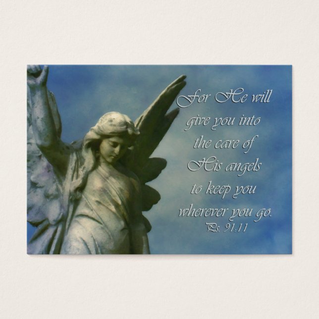 carte cadeau Ps 91:11 Ange encouragement (Devant)